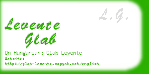 levente glab business card